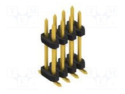 Connector: pin strips; pin header; male; PIN: 8; 2mm; SMT; 2x4; 100V