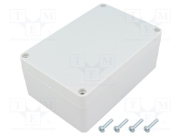 Enclosure: multipurpose; X: 90mm; Y: 135mm; Z: 55mm; ABS; grey; IP65
