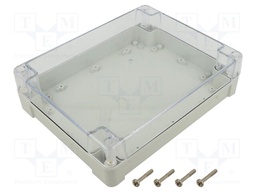 Enclosure: multipurpose; X: 190mm; Y: 240mm; Z: 60mm; ZP; light grey