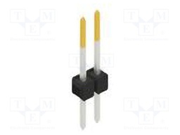 Connector: pin strips; pin header; male; PIN: 2; 2.54mm; THT; 1x2