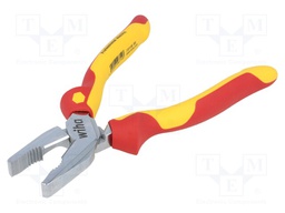 Pliers; insulated,universal; steel; 200mm; 1kVAC; Package: blister