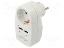 Power supply: switching; mains,plug-in; 5VDC; 2.1A; 10W; white