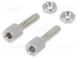 Set of screws for D-Sub; UNC4-40; Thread len: 11mm