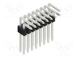 Connector: pin strips; pin header; male; PIN: 16; 1.27mm; THT; 2x8