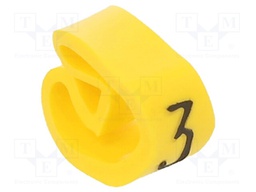 Markers for cables and wires; Label symbol: 3; 4÷10mm; PVC; PA