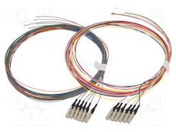 Optic fiber pigtail; OM3; LC; 2m; LSZH; Optical fiber: 50/125um