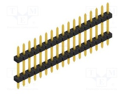 Connector: pin strips; pin header; male; PIN: 17; 2mm; THT; 1x17