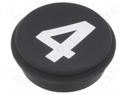 Button; Ø21mm; Pushbutton: round; black; 09