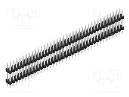 Connector: pin strips; pin header; male; PIN: 74; 2mm; THT; 2x37