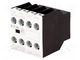 Auxiliary contacts; Leads: screw terminals; Mounting: front