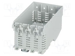 Enclosure base; grey; UL94V-0; ME-IO 75,2; for DIN rail mounting