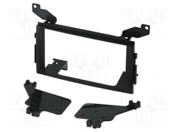 Radio mounting frame; Hyundai; 2 DIN; black