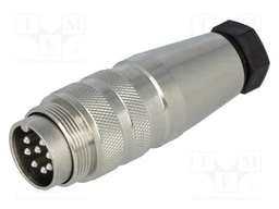 Connector: M16; male; for cable; IP65,IP67; plug; soldering; 300V