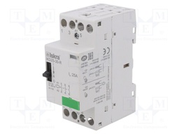 Contactor: 3-pole installation; NO x3; 24VAC; 24VDC; 25A; DIN