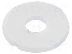 Washer; round; D=10mm; h=0.8mm; polyamide; natural