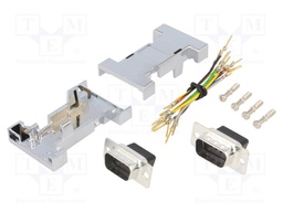 Transition: adapter; D-Sub 9pin male,both sides