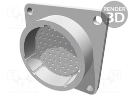 Socket; male; PIN: 63; w/o contacts; CPC Series 2; Case: size 23
