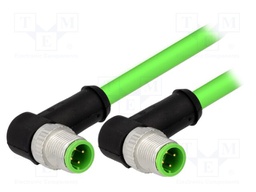 Cable: for sensors/automation; PIN: 4; M12-M12; D code-Ethernet