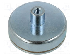 Magnet: permanent; hard ferrite; 343N; Ø: 63mm; H: 30mm; steel