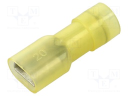 Terminal: flat; 6.3mm; 0.8mm; female; 4÷6mm2; crimped; for cable