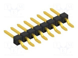 Connector: pin strips; pin header; male; PIN: 8; 2.54mm; SMT; 1x8