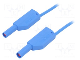Test lead; PVC; 1m; blue; 19A; 1kV; Cond.cross sec: 1mm2