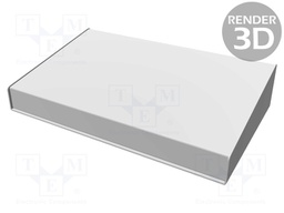 Enclosure: desktop; 1456; X: 356mm; Y: 211mm; Z: 76mm; aluminium; blue