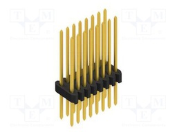 Connector: pin strips; pin header; male; PIN: 16; 1.27mm; THT; 2x8