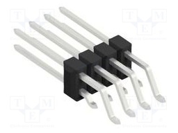Connector: pin strips; pin header; male; PIN: 8; 2.54mm; SMT; 2x4