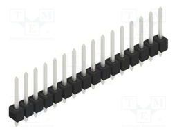 Connector: pin strips; pin header; male; PIN: 16; 2.54mm; THT; 1x16