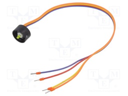 Contact Block, Series 84, Yellow LED, 24 Vdc, 10 mA, SPST-NO, Flat Ribbon Cable, IP40