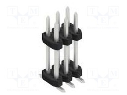 Connector: pin strips; pin header; male; PIN: 6; 2mm; SMT; 2x3; 100V
