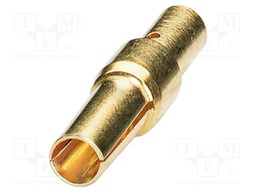 Contact; female; CuZn; gold-plated; crimped