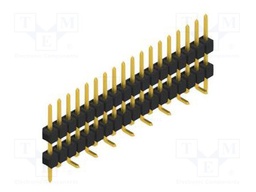 Connector: pin strips; pin header; male; PIN: 18; 2.54mm; SMT; 1x18