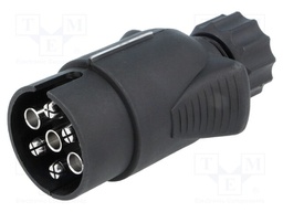 Connector: automotive; plug; PIN: 7; nickel plated; 12VDC; 6mm