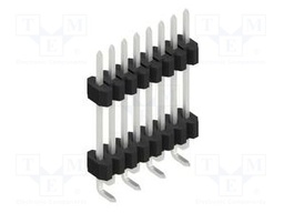 Connector: pin strips; pin header; male; PIN: 8; 1.27mm; SMT; 1x8