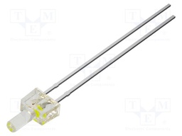 LED; white cold,yellow; 2mm; bipolar; 90°; Front: flat; 10000K; THT