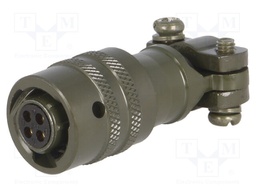 Connector: circular; MIL-C-26482, Series 1,PT; plug; female; 7.5A