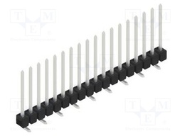 Connector: pin strips; pin header; male; PIN: 18; 2.54mm; SMT; 1x18