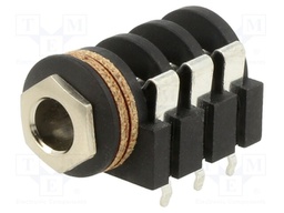 Connector: Jack 6,3mm; socket; Type: stereo,with on/off switch