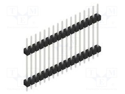 Connector: pin strips; pin header; male; PIN: 17; 2.54mm; THT; 1x17