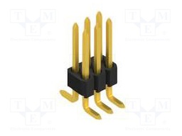 Connector: pin strips; pin header; male; PIN: 6; 1.27mm; SMT; 2x3
