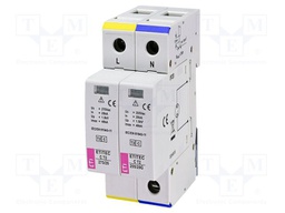 Surge arrester; Type 2; Poles: 1; 40kA; Uoper.max: 275VAC; -40÷70°C