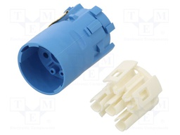 Connector: M23; contact insert; PIN: 8(4+4); male; for cable