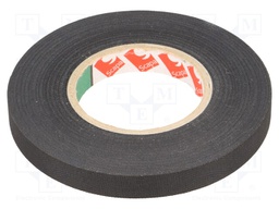 Tape: fixing; W: 9mm; L: 30m; D: 0.14mm; black; rubber; -40÷125°C; 38%