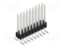 Connector: pin strips; pin header; male; PIN: 18; 1.27mm; SMT; 2x9