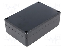Enclosure: multipurpose; X: 80mm; Y: 120mm; Z: 41mm; ABS; black; IP55