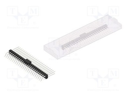 Connector: pin strips; pin header; male; PIN: 50; 2.54mm; SMT; 2x25