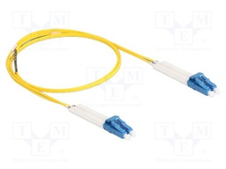 Fiber patch cord; OS2; LC/UPC,both sides; 1m; 9/125um; LSZH; blue