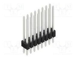 Connector: pin strips; pin header; male; PIN: 16; 1.27mm; THT; 2x8
